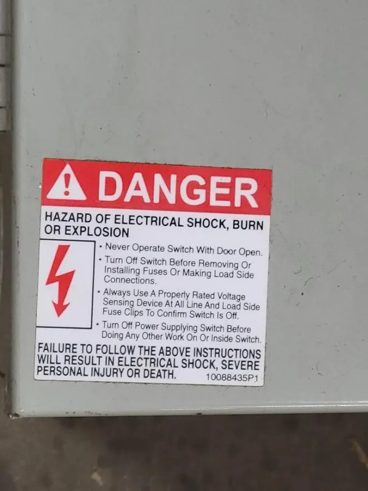 Heavy Duty Safety Switch 60 Amp 600 VAC Max. 50 hp