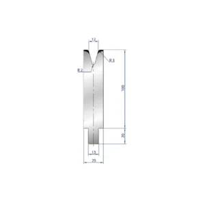 OEM Kwaliteit Part No. 3239 @ 100mm 30 Degree Solo V Die