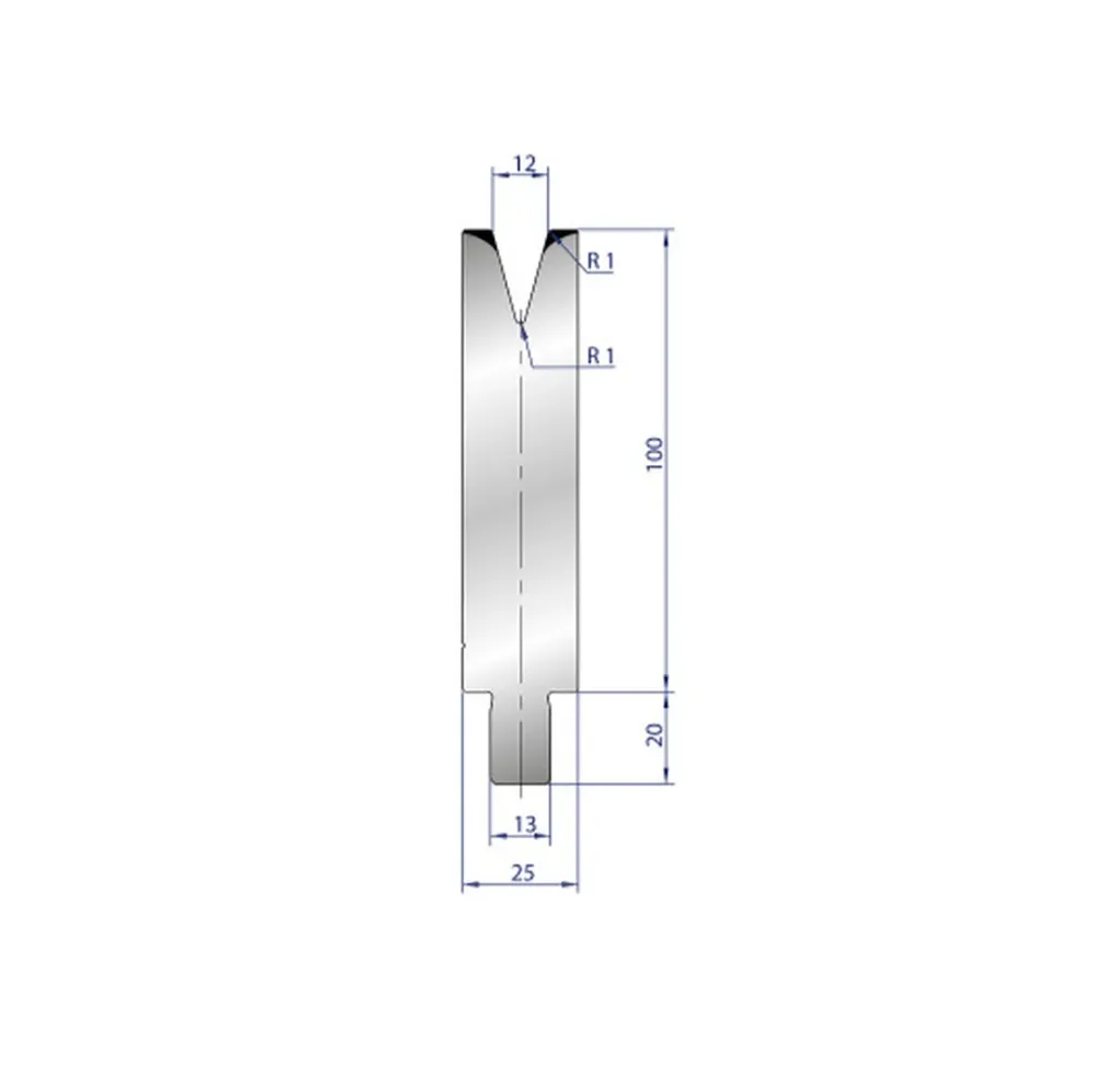 Part No. 3209 @ 40mm 30 Degree Individueel V Die